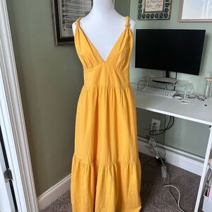 Abercrombie & Fitch Yellow Maxi Dress